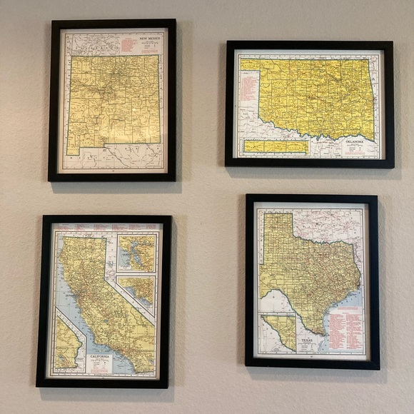 1949 North America Map Ready to Frame 9 1/4” x 12 1/4” - Picture 4 of 4